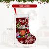 Christmas decoration fireplace hanging stocking1pc/s Creative Design Christmas Hot Cocoa Candy Snowflake Plaid
