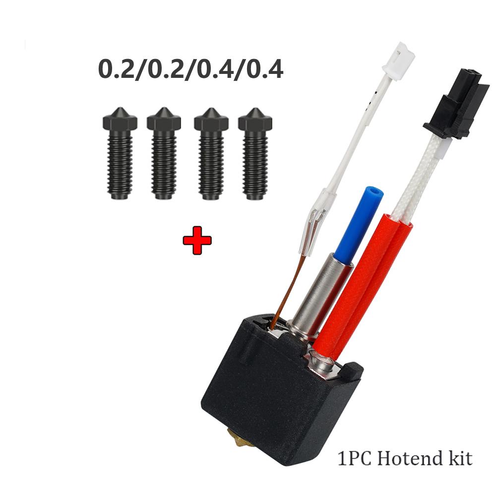 Upgrade 24V 60W Hotend Kit For Anycubic Kobra 2 Plus/2 Max/2 Neo/2 Pro 3D Printer Head Brass Hard Steel Volcano Nozzle 0.2 0.4