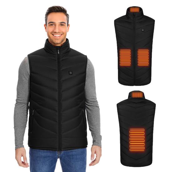 Unisex Heated Waistcoat USB Heating Vest 3 Temp Modes 4 Heating