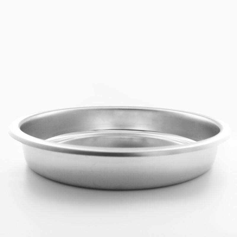 Runde Buffet-Speisepfanne aus Edelstahl