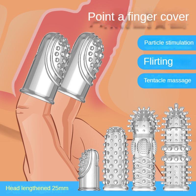 G Point Stimulation Finger Sleeves Clitoris Massage Sex Toys For Women Penis Rings Sex Delay Couples Games Delay Reusable Condom