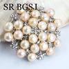 Luxury Jewelry 100% Genuine Natural Freshwater Pearl Wedding Micro-inlaid Zircon Coat Women All Match Accessories Pin Brooch