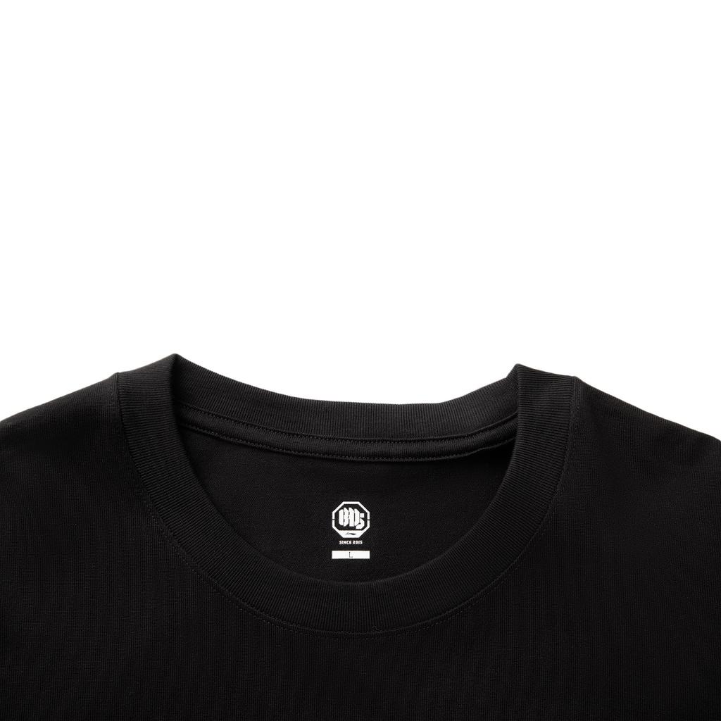 Li Ning Basketball Series Solid Color Comfortable Versatile Simple Short Sleeve T-Shirt Men Tops Black AHSVB77-2