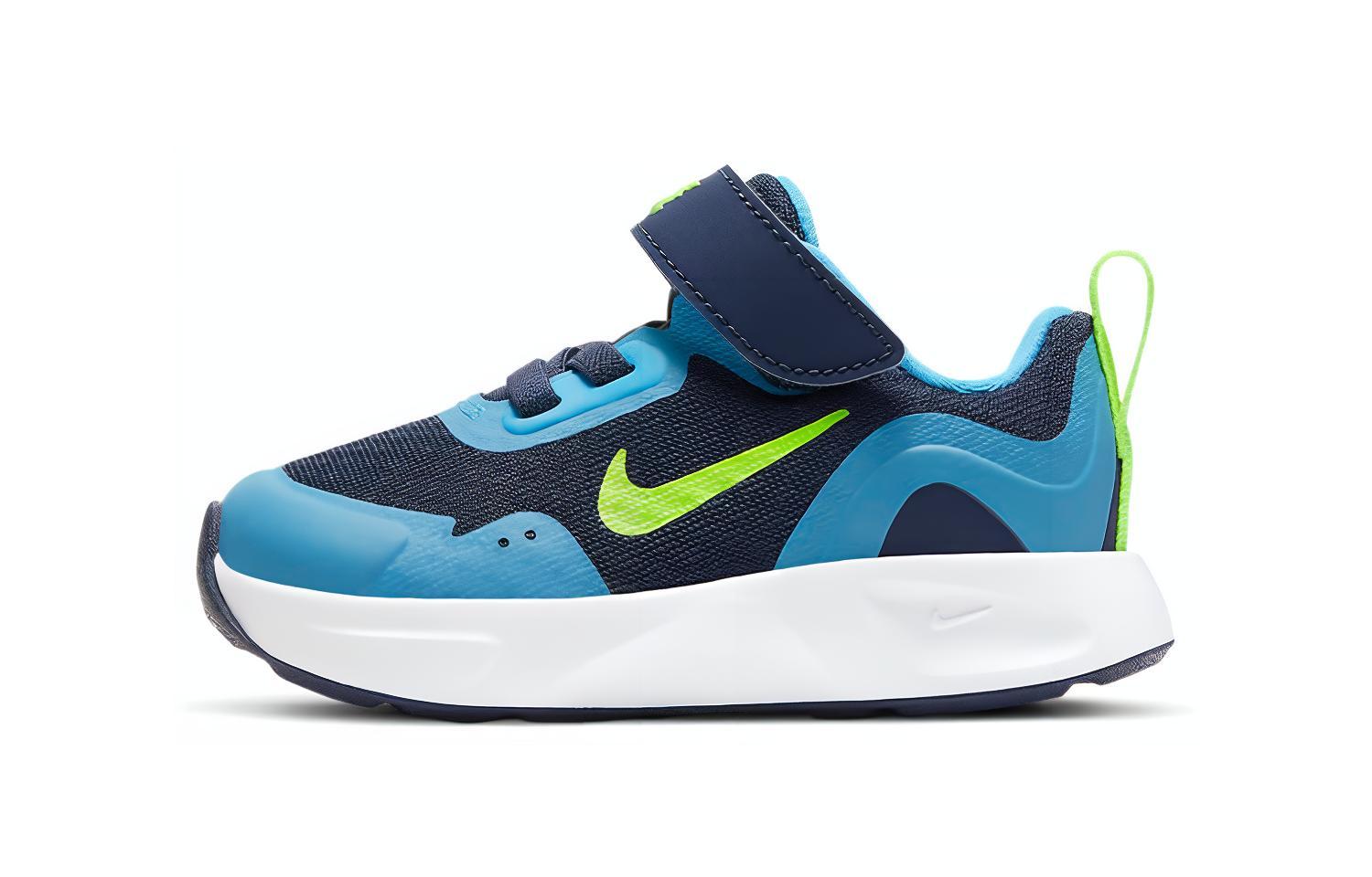 

Nike Wearallday Slip Resistant Cushioning Abrasion Resistant Low top Toddler Shoes Blue Green Infant And Toddler CJ3818-400 21