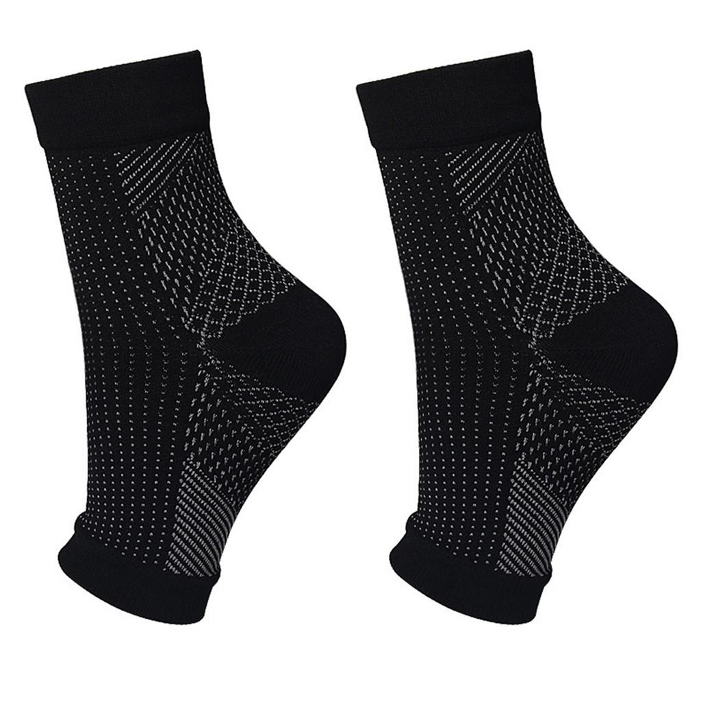 Ankle Support Socks Breathable Plantar Fasciitis Swelling Relief Compression Toeless Socks Women Men Elastic Running Socks