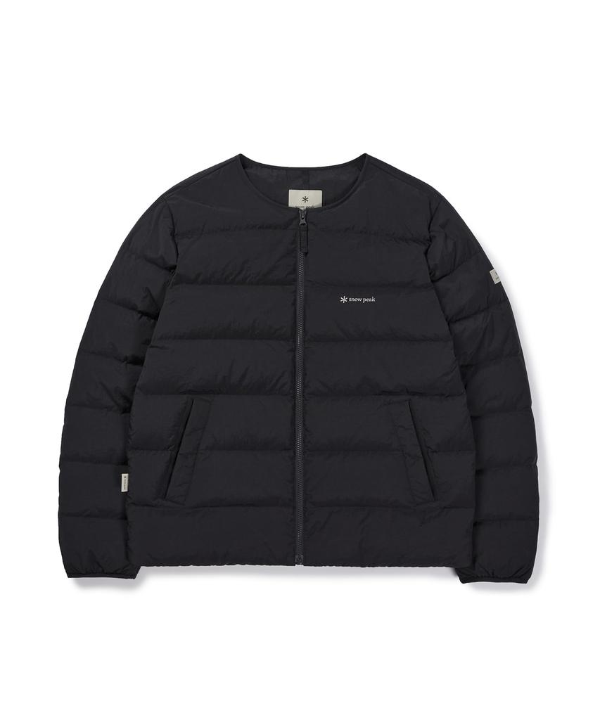 Snow Peak LAND LIGHT DOWN JACKET and size L Water-repellent, windproof, heat-retaining, lightweight, antibacterial, men's women's, BLACK