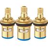 10/1x Faucet Valves Replacement Brass Universal Faucet Valves Household Sink Tap Inner Cartridges Bathroom Kitchen Faucet