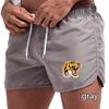 2025 Summer New Men's Quick-Drying Swim Trunks Sports Pants Swimwear Beach Shorts Jogging Shorts Tiger Print