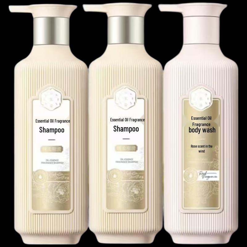 SANSENHUA Smoothing Shampoo & Rose Shower Gel 3-Piece Set