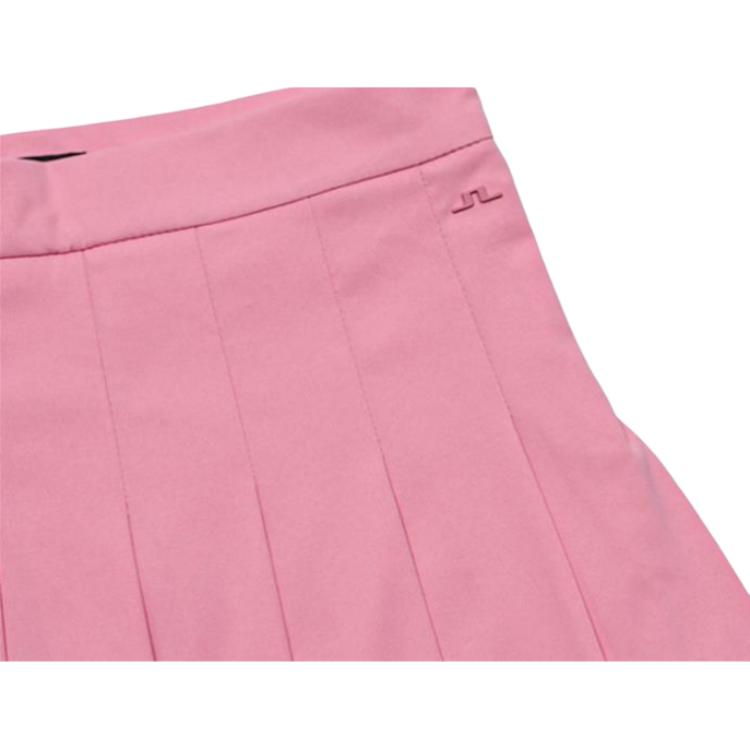 J.Lindeberg Solid Color Short Pleated Casual Skirt Women skirts Pink GWSD07409-S125