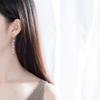 Long Style Super Fairy Leaf Earrings Japanese and Korean Fashionable Sweet Long Earrings