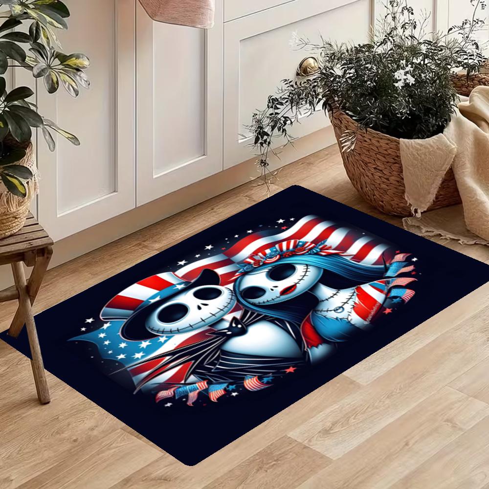 American Gothic Halloween Kitchen Floor Mat Long Strip Mat Antislip Machine Washable Suitable For Bathrooms Laundries Home Decoration Carpets