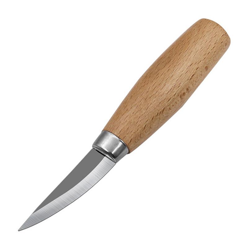 Treskjærekniv Meiselkrok Kniv Utskjæringsverktøy Ergonomisk trebearbeidingsskje Slitesterk skjev nybegynnere Skulpturell profesjonell