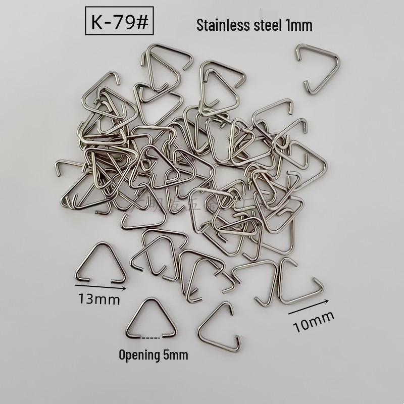 Spring Stainless Steel Snap Hook: Wire Clip Buckle, Elastic Snap Ring, U-Shape/C-Shape Retaining Ring