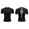 Men's Short-Sleeve Compression Quick-Dry T-Shirts Suitable for Gym Workouts Running Breathable Stretchy Moisture-Wicking Sweatshirt Elastic Top