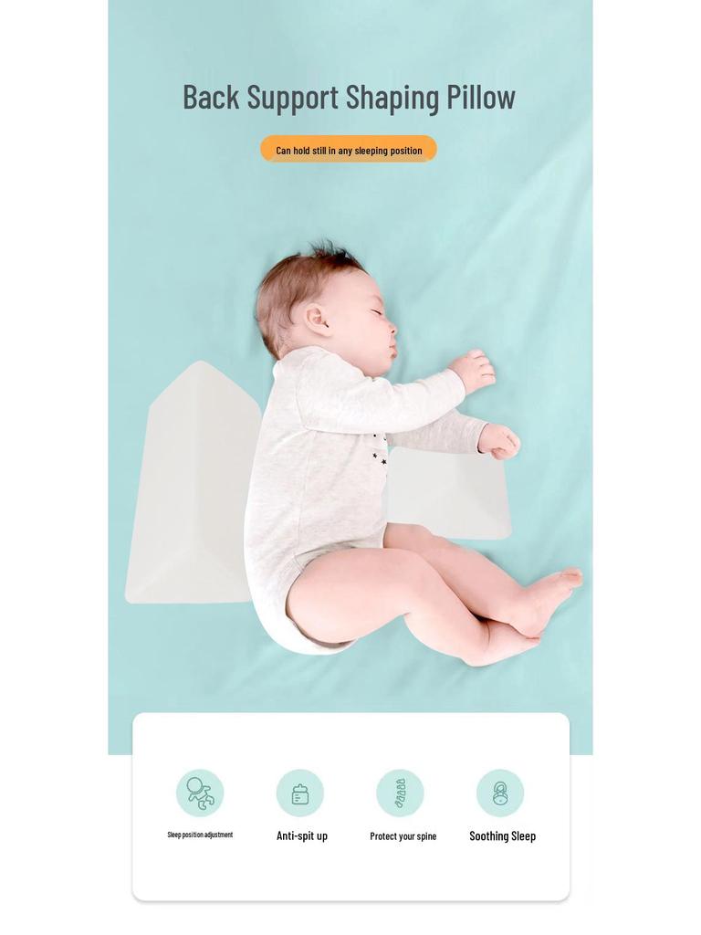 Nastavitelný polštář proti pádu pro miminka pro spaní na boku a prevenci ublinkávání