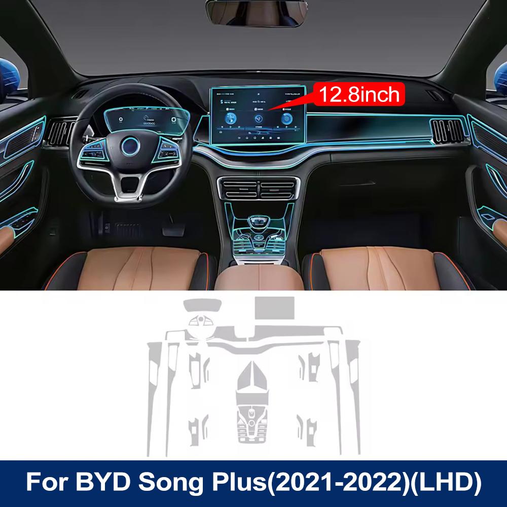 Pellicola Trasparente Anti-Graffio in TPU per Auto Pre-tagliata per Schermo Strumenti di Navigazione LHD RHD Per BYD Seal U/Sealion 6/Song Plus DM-i EV 2021-2025