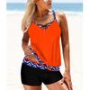 New Summer Women's Comfortable Swimwear Vacation Seaside Beach Style Tankini Shorts Two Piece Swimwear S-M