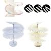 Nail Tips Display Stand DIY Nail Art Showing Shelf Gel Nail Polish Color Card Spiral Display Stand Shelf Rotating Tip