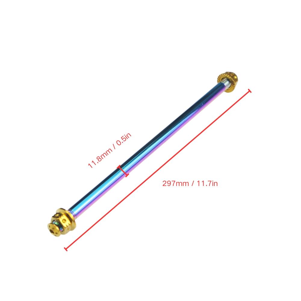 Titanium Bolt Bolt Axle Core Front Wheel Axle 1.25mm X 280mm Screw Fastener for Motorcycle Front Axle Center