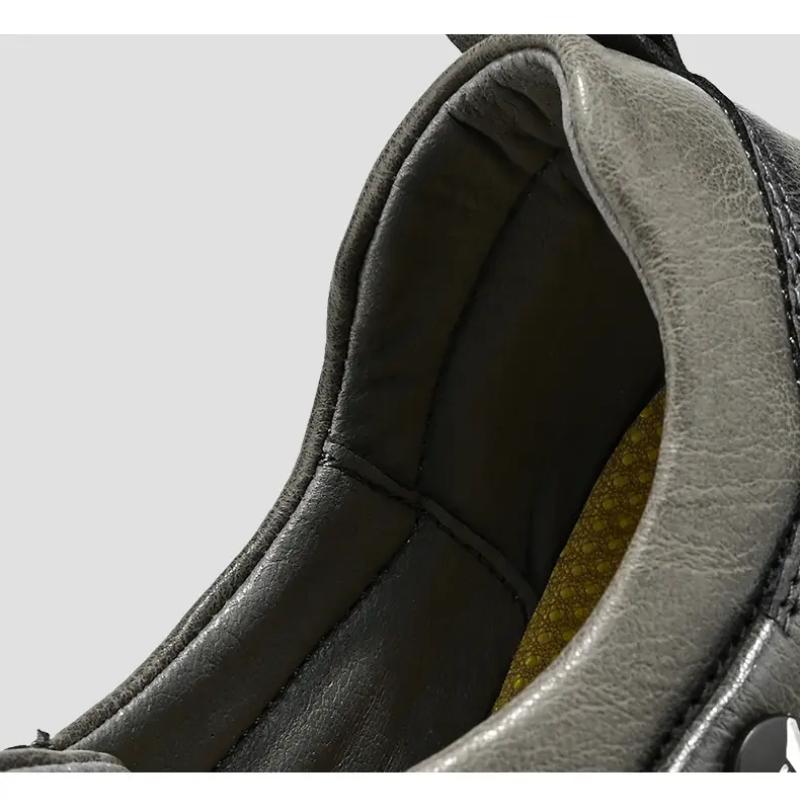 High Quality Men's Casual Leather Sneakers Flat Shoe Antiskid Walking Shoe