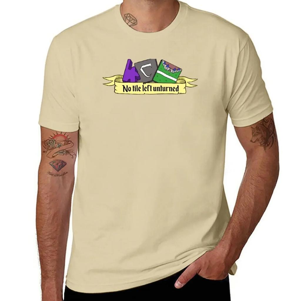 Carcassonne - No tile left unturned T-Shirt blacks korean fashion graphics mens graphic t-shirts