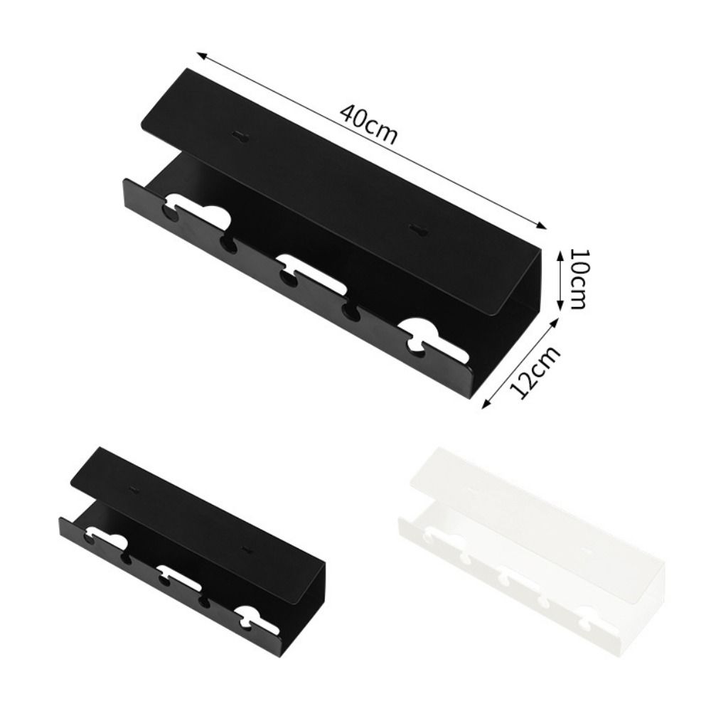 No Drilling Required Under Desk Cable Organizer Wear-resistant Socket Strip Holder  Conference Room