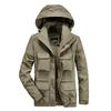 Mens Plus Size Waterproof Breathable Hiking Jacket Outdoor Travel Lightweight Windproof Casual Outerwear
