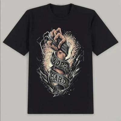 Emerging Art Daily Style Trend Printing Cotton Short-sleeved T-shirt Women's New Street Style Couple Tide Brand Breathable Tops