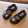 Korean Style Children's Leather Shoes Spring Autumn Versatile Kids Girls Causal Single Shoes Fashion Princess Mary Jane Shoes