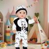 Fleece Winter Outfit Für 18 Zoll Mädchenpuppen Weicher Plüsch Cartoon Kostüm Warme Spielkleidung