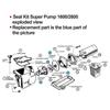 Replacement Super Pump Seal Kit for SP1600 SP2600 2600X X SPX1600TRA SP1600Z2 PS201 SPX1600R SPX1600S SPX1600T