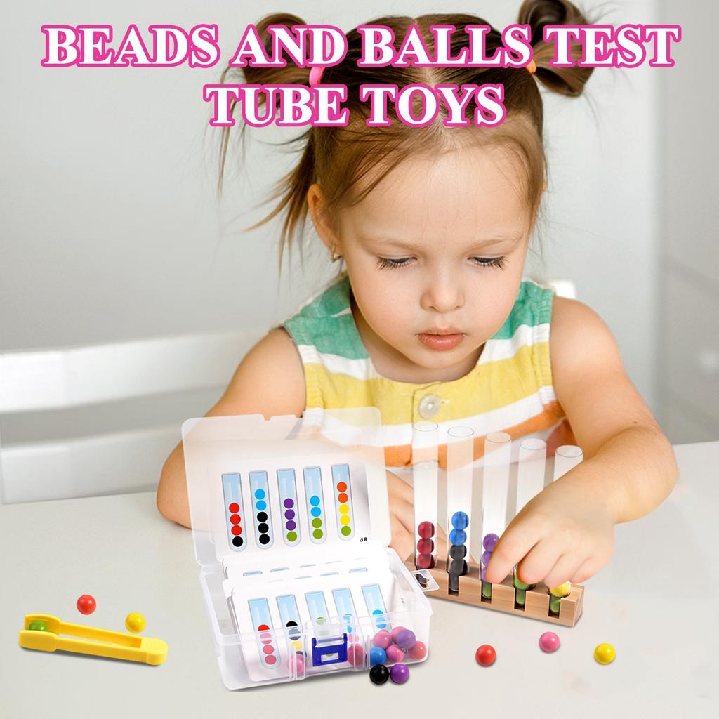 Beads And Balls Test Tube Toys For Baby Early Education Concentration Fine Motor Training Educational Toys
