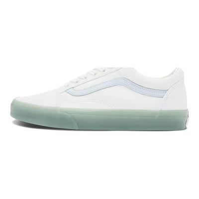 Old Skool Series Canvas Side Stripe Lightweight Durable Low-Top Skate Shoes Unisex Sneaker Light-Blue VN0000SB650