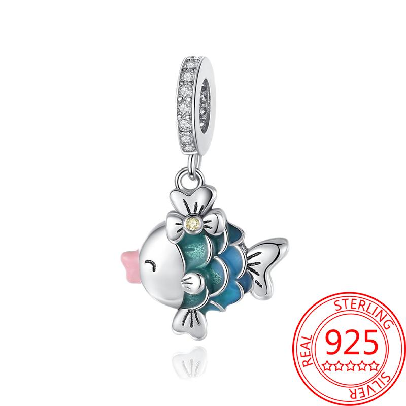 Summer Copper Sea World Kingdom Charm Pendant Beads Fit Charms Original Bracelet For Women Jewelry Making