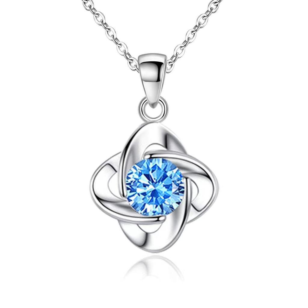 Lucky Four-Leaf Clover Ocean Heart Jewelry Set - Necklace, Bracelet & Earrings - Japanese Korean Style