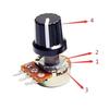 5 teile/satz 3 Terminal Linear Taper Dreh Potentiometer B10K Potentiometer Widerstand 1K 2K 5K 10K 20K 50K 100K
