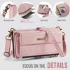 For iPhone 7 Plus 5.5 inch/iPhone 8 Plus 5.5 inch/iPhone 6 Plus 5.5 inch Case CASEME C39 RFID Blocking Zipper Wallet Stand Leather Cover with Strap