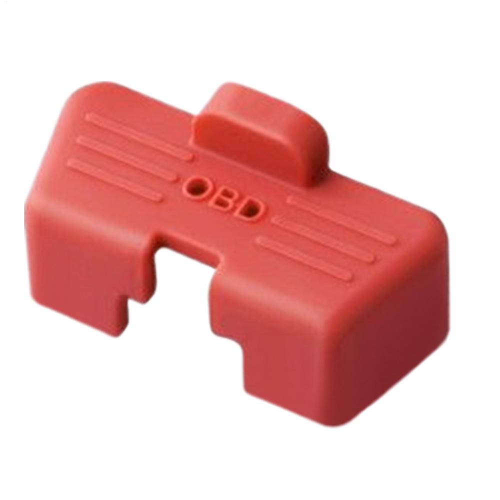 1 pièce Couvercle de port OBD en silicone Protecteur Cache-poussière pour diagnostic de voiture Étanche Antichoc Antirouille Universel Accessoire pour véhicule automobile