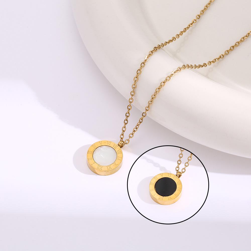 Colier din Oțel Titan Placat cu Aur de 18K, Lanț Claviculă de Înaltă Calitate pentru Femei - Bijuterii care nu se Decolorează