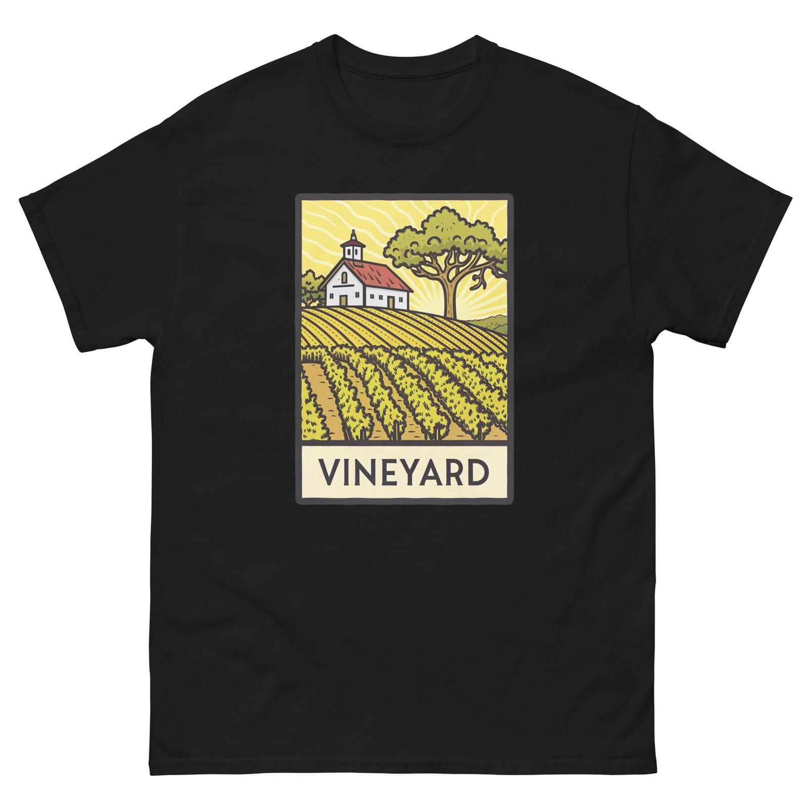 Vineyard Farming Rural Life Agriculture T-Shirt L