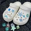 Mädchen Blau Geheimer Seestern Muschel Schuhschnalle Abnehmbar Sommer Schuhdekorationen DIY Geschenk