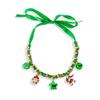 Snowflake Santa Pendant Trendy Creative Collarbone Chain Necklace
