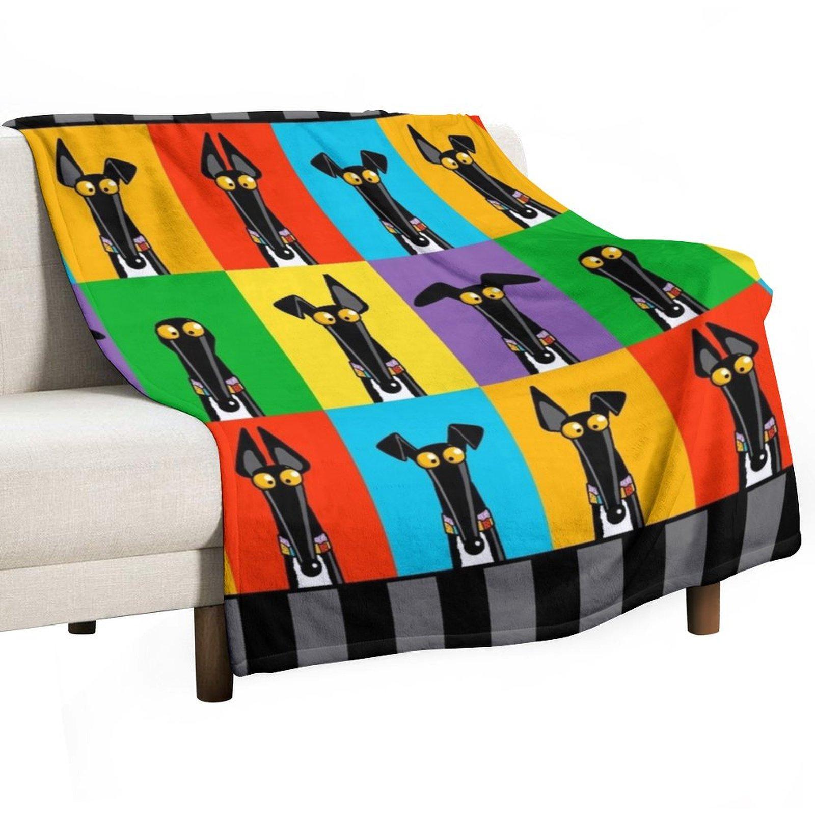 Greyhound Semaphore Throw Blanket Bed covers cosplay anime Travel Decorative Sofas Blankets 30x40in