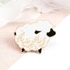 Lovely Cartoon Sheep Enamel Pin Cute Funny Animal Black Goat Brooches for Kids Girls Custom Bag Lapel Pins Fashion Jewelry Gifts