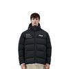 Fila Letter Logo Printed Thickened Hooded Down Jacket Men Outerwear Black F11M149901F-BK