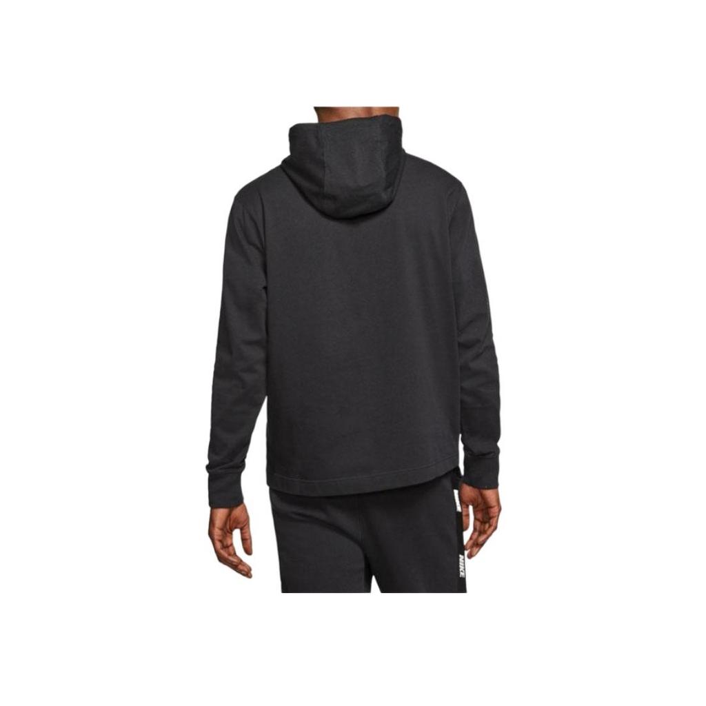 Nike Logo Hooded Pullover Long Sleeve Sweatshirt Men sweatshirt Black BV2750-010
