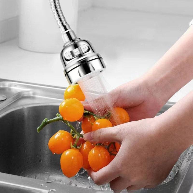 Flexible Faucet Extension for Mop Sink, Splash-proof Head and Filter Sprayer