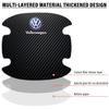 4PCS Car Door Handle Protection Sticker Emblem Car Decoration Styling For Volkswagen Golf-7 4 5 6 CC T-ROC Sharan Passat B5 6 7 Polos Tiguan