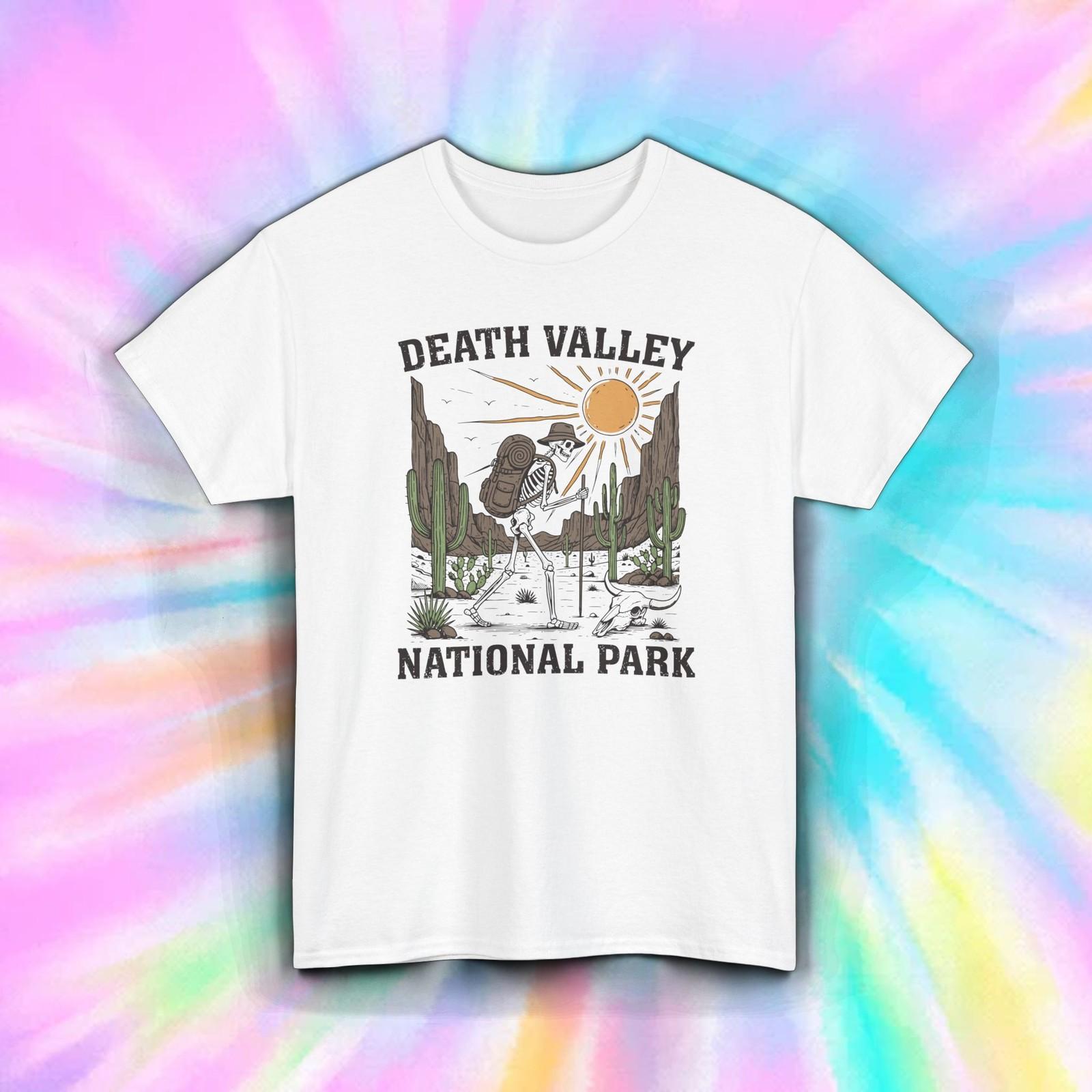Death Valley National Park Shirt | Skeleton Hiking Desert Graphic Tee S-5XL S